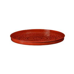Medina Embossed Red Tray (35 cm)