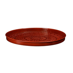 Medina Embossed Red Tray (40 cm)