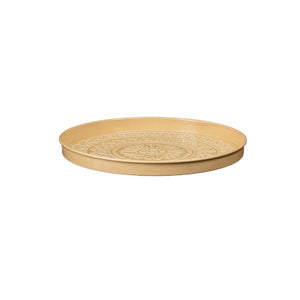 Medina Embossed Beige Tray (30 cm)