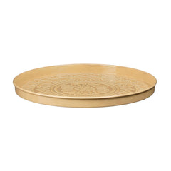 Medina Embossed Beige Tray (40 cm)