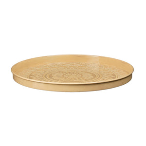 Medina Embossed Beige Tray (40 cm)