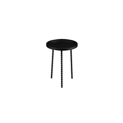 Salvo side table black - h38xd34.5cm
