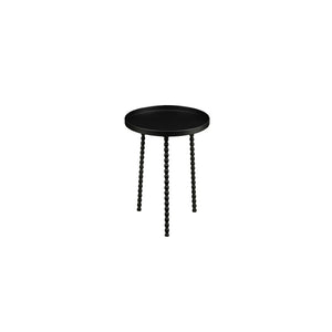 Salvo side table black - h38xd34.5cm