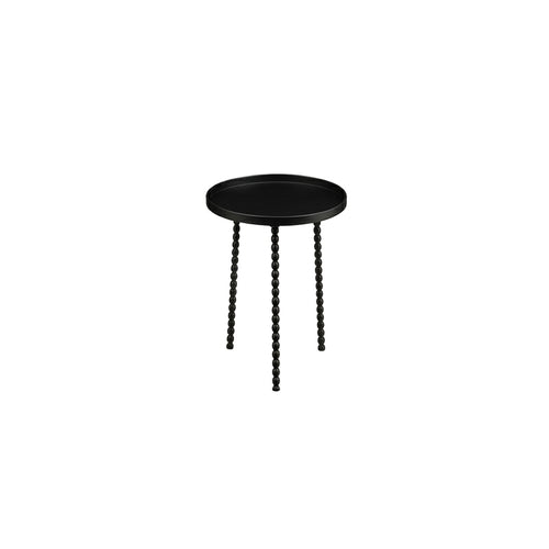 Salvo side table black - h38xd34.5cm