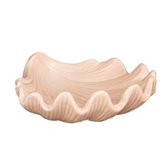 Pink Ceramic Shell Decorative Plate (17 cm)