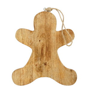 Chopping board gingerbread l. brown FSC 100% - l31xw27xh2cm