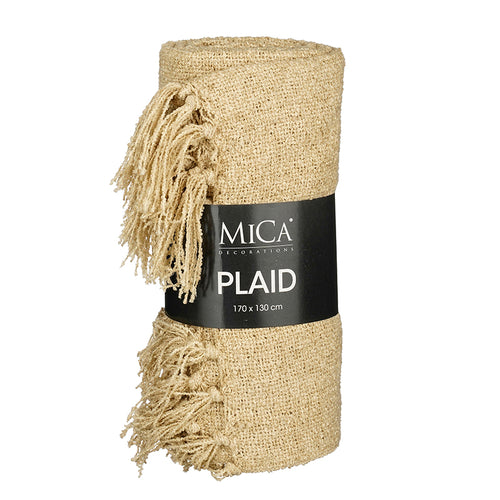 Trey throw beige - l170xw130cm
