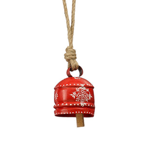 Ornament bell red - h10xd9cm