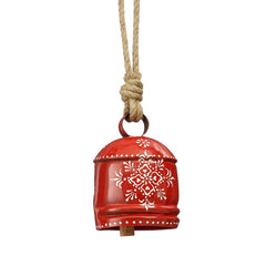 Ornament bell red - h14xd9cm