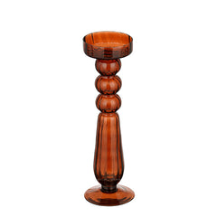 Rivka candleholder d. brown - h30xd10cm
