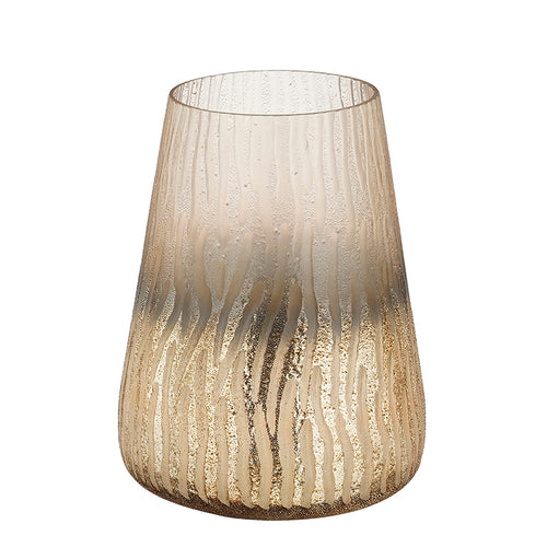Xevera hurricane light l. brown - h26xd19cm
