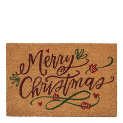Doormat merry christmas brown - l60xw40xh1,5cm