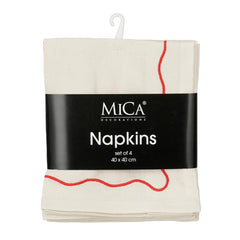 Napkin off white 4 pieces - l40xw40cm