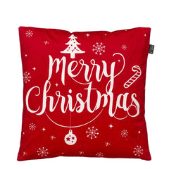 Cushion merry christmas red - l45xw45xh16cm