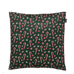 Cushion candy cane d. green - l45xw45xh16cm