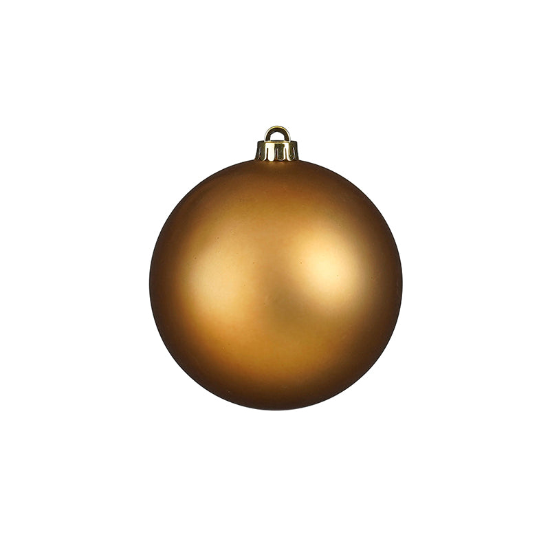 Bauble unbreakable l. brown matt - d15cm