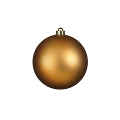 Bauble unbreakable l. brown matt - d15cm
