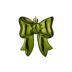 Ornament bow d. green - l8,5xw3,5xh10cm