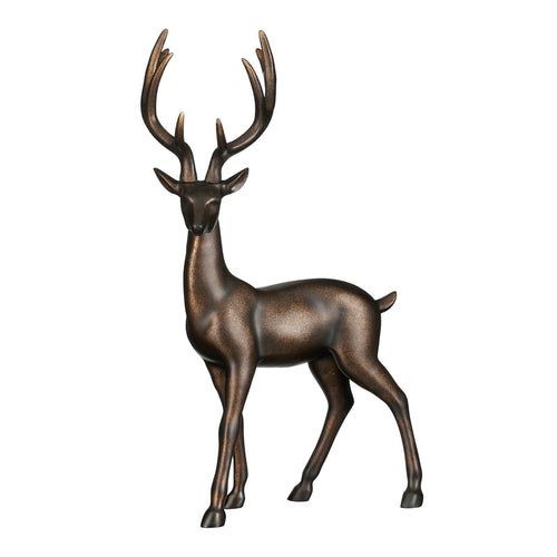 Decoration deer d. brown - l37xw27xh62cm