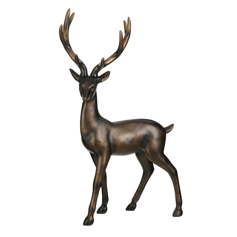 Decoration deer d. brown - l95xw50xh155,5cm