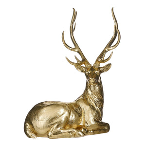 Decoration deer gold - l97xw63xh104,5cm