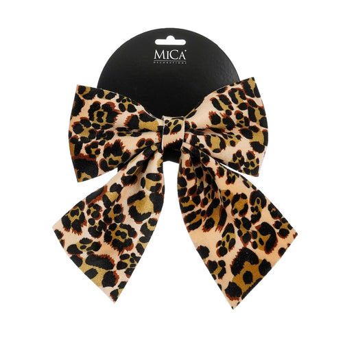 Bow animal print brown - l20xw23xh3cm
