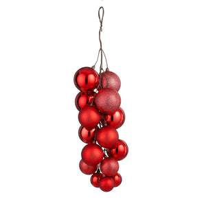 Bauble unbreakable bundle red - l16xw16xh46cm