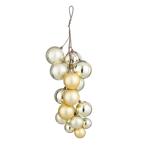 Bauble unbreakable bundle champagne - l16xw16xh46cm