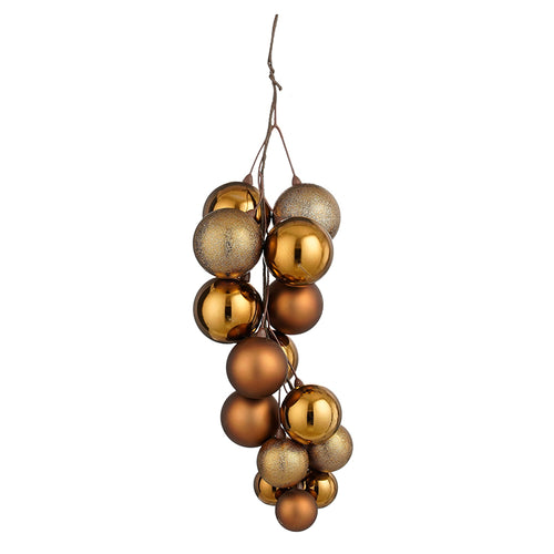Bauble unbreakable bundle brown - l16xw16xh46cm