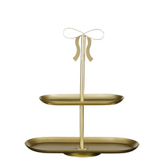 Grazia decoration tiered stand gold - l38xw17xh40cm