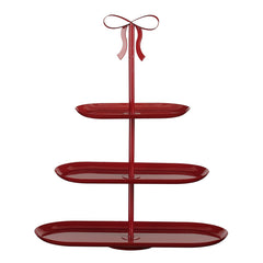 Grazia decoration tiered stand d. brown - l48xw20xh55cm