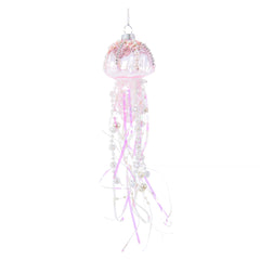 Glass Jellyfish With Pearl (10.5 cm)