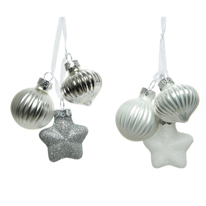 Glass Silver Figure Bundle (3.5cm)