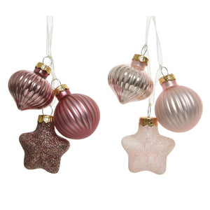 Glass Pink Figure Bundle (3.5cm)