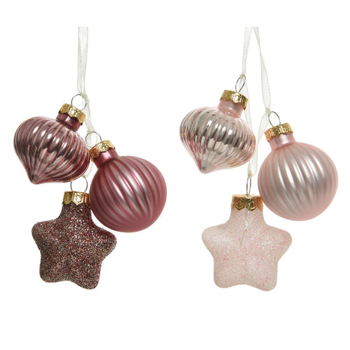 Glass Pink Figure Bundle (3.5cm)