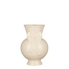 Vase bow white - h29xd20cm
