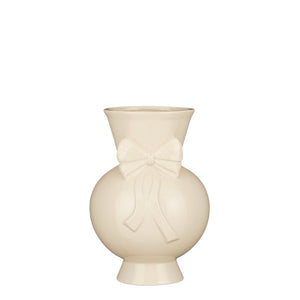 Vase bow white - h29xd20cm
