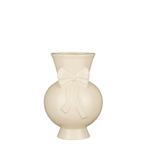 Vase bow white - h29xd20cm
