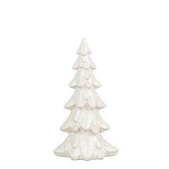 Decoration tree white - l10,5xw7xh19,5cm