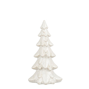 Decoration tree white - l10,5xw7xh19,5cm