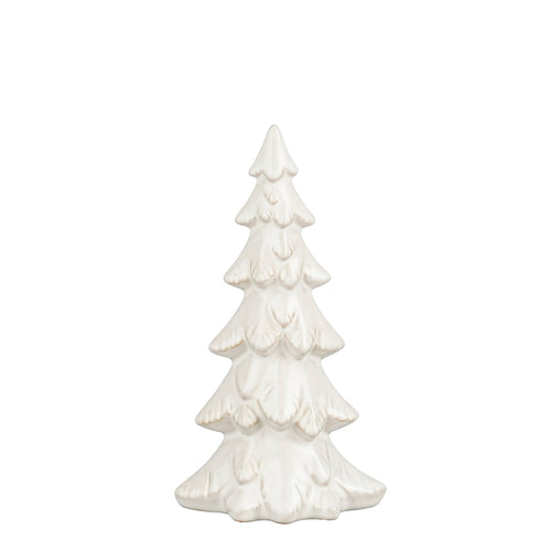 Decoration tree white - l10,5xw7xh19,5cm