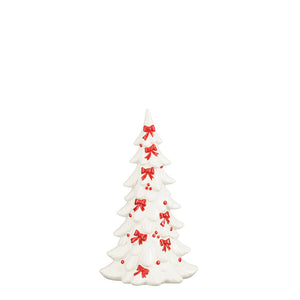 Decoration tree bow white - l14,5xw10,5xh26cm