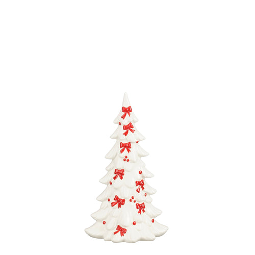 Decoration tree bow white - l14,5xw10,5xh26cm