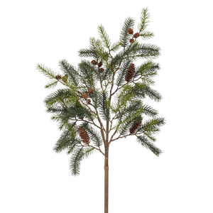 Pine cone spray green - l91cm