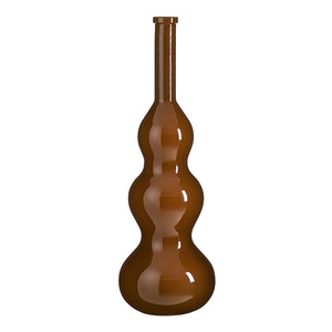 Benito vase recycled glass brown - h100xd33cm