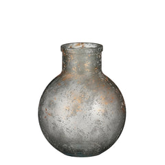 Civita vase recycled glass anthracite - h31xd24cm