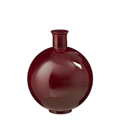 Qin vase recycled glass bordeaux - h44xd34cm