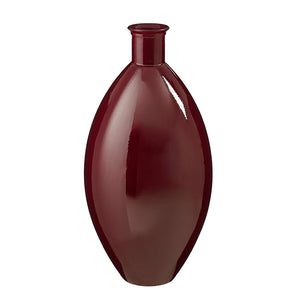 Qin vase recycled glass bordeaux - h59xd29cm