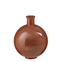 Qin vase recycled glass brown - h44xd34cm