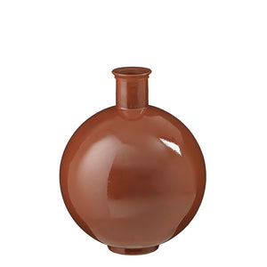 Qin vase recycled glass brown - h44xd34cm